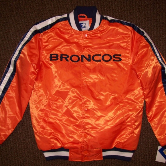 DENVER BRONCOS Starter Snap Down Jacket    4X  5X - Picture 4 of 8